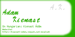 adam kienast business card