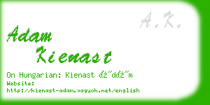 adam kienast business card